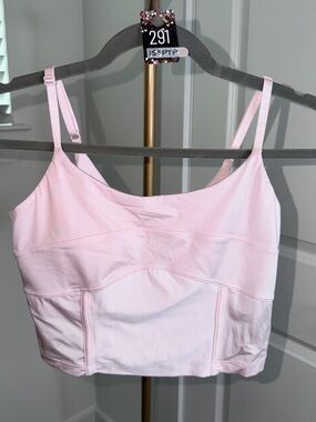 291. Lululemon Align Tank Top Light Support, C/D Cup *Satin in Blissful Pink